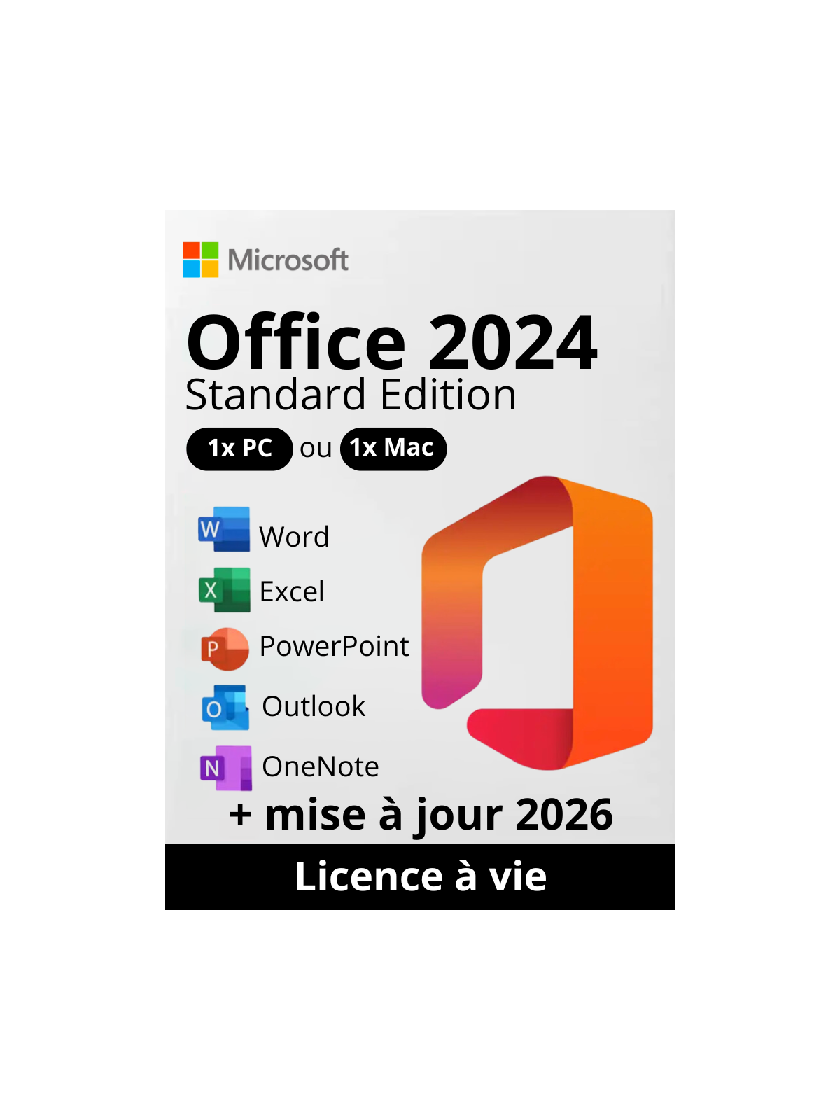 Microsoft Office 2024 Licence à Vie – Word Excel PowerPoint