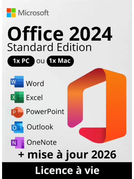 Microsoft Office 2024 – Licence Permanente Officielle