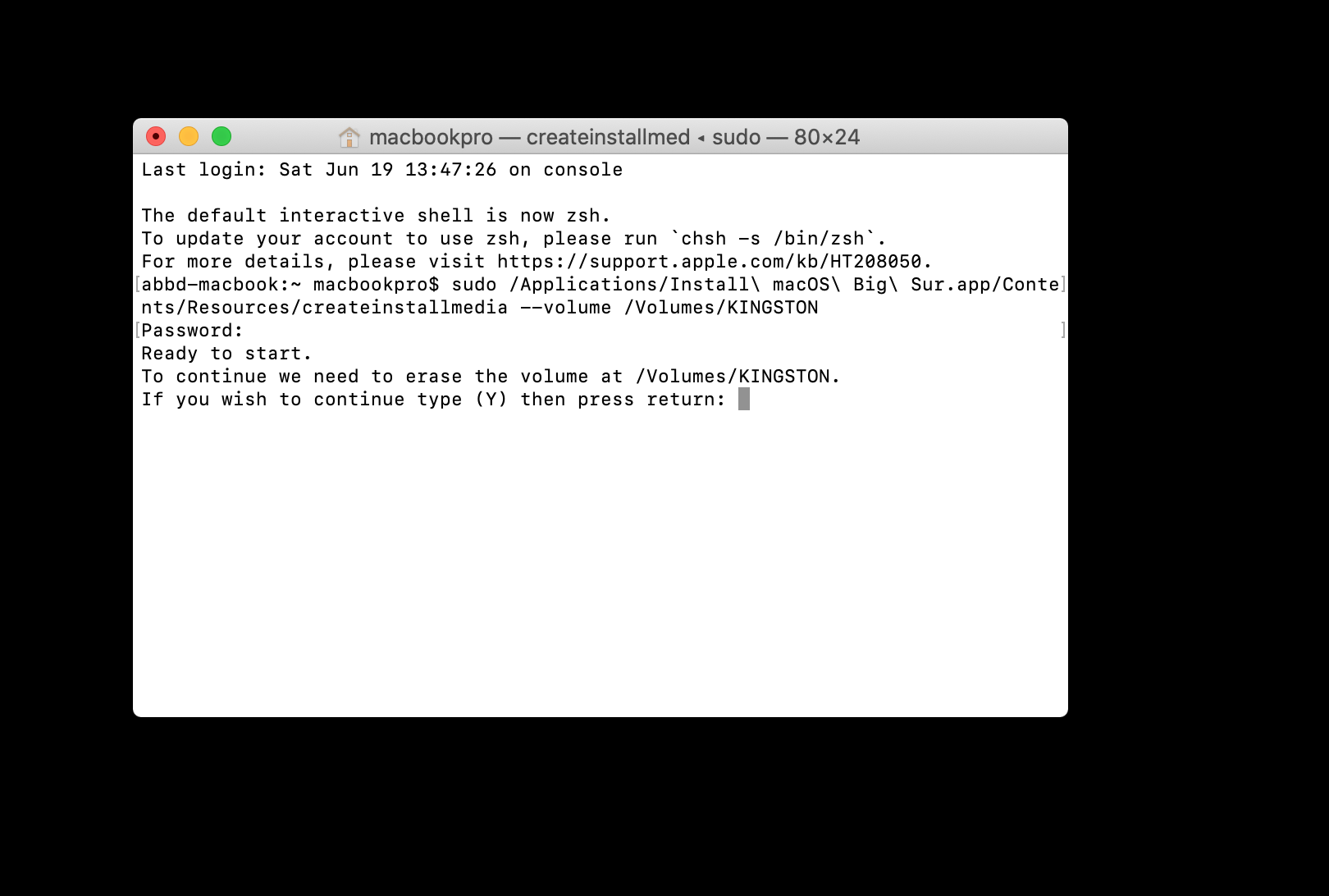 Clé USB macOS bootable - étape 09