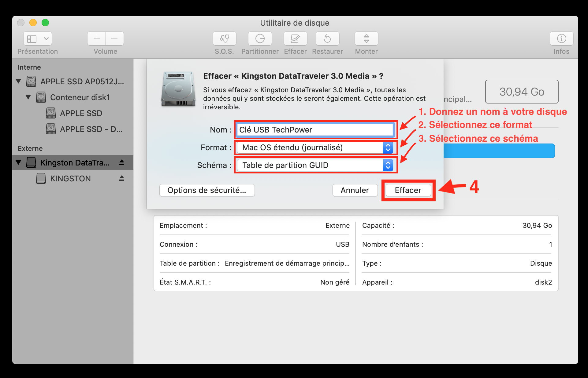 Pour Disque Bootable Mac Os Quel Schéma De Formtage Choisir Comment formater un disque dur externe pour Mac ? - TechPower.fr